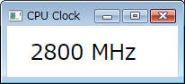 WPF CPU Clock